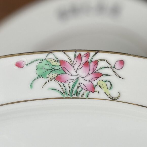Porcelain Oval Serving Dish Lotus Inn Restaurant Ware by Y.T Yuet Tung Hong Kong - Picture 3 of 12